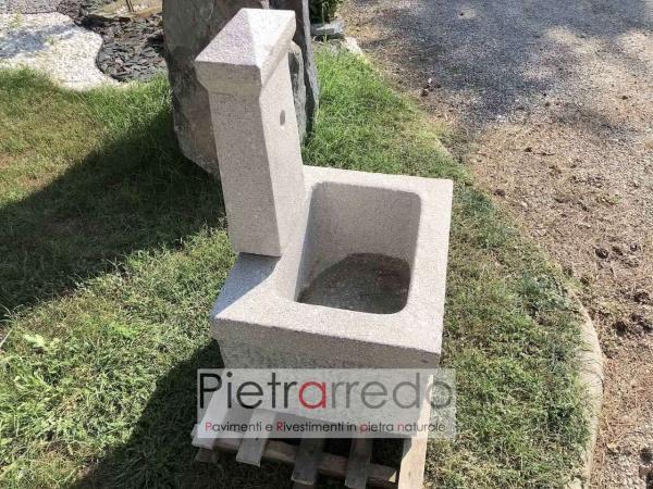 fontana in sasso modello roma pietraredo costo rustica vasca grande prezzo