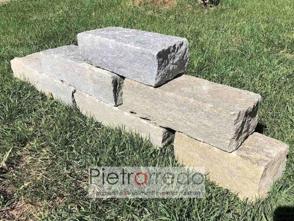 mattoncini in sasso per aiuole sassi luserna prezzo costi pietrarredo ilano bordure giardini giapponesi stone garden