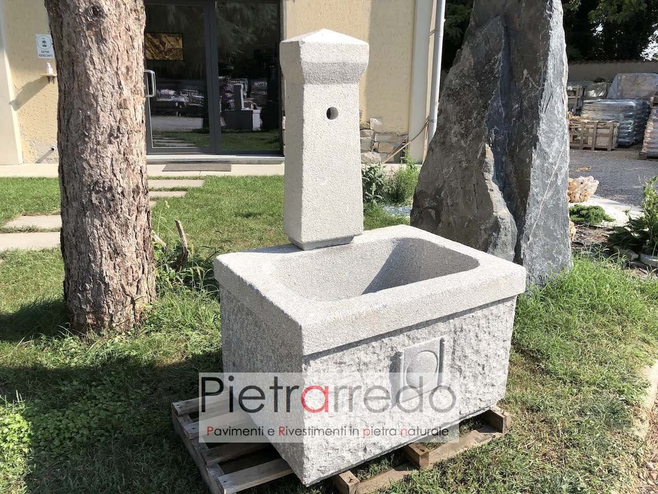 offerta e costo fontana roma pietrarredo 80x60 cm prezzo per giardini verdi stone garden granito