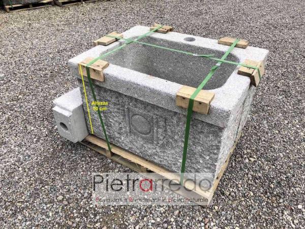 offerta e prezzo fontanone da giardino prato offerta consto granito martellinato a mano stone garden zen giapponese pietrarredo milano