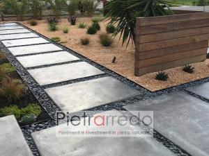 pavimento con sassolino ghiaia nero ebano costo pietra pietrarredo milano stone garden city deco