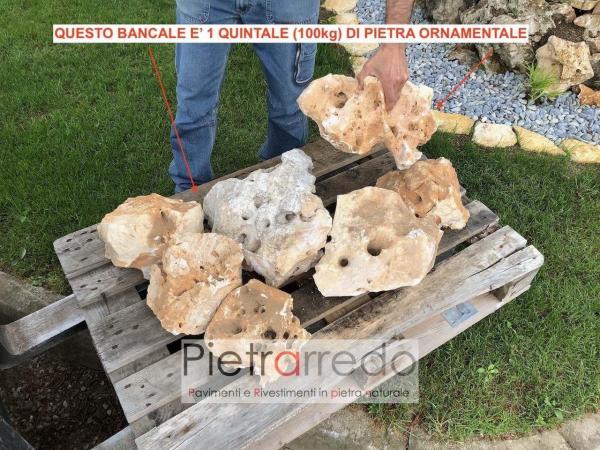 pietre ornamentali da giardino beige rocioso pietrarredo milano prezzo