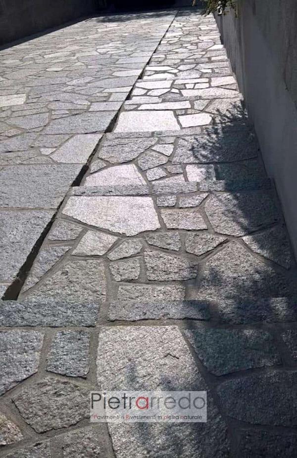 scala scivolo pavimento pietra luserna grigia beola offerta prezzo pietrarredo milano costi palladiana mosaico