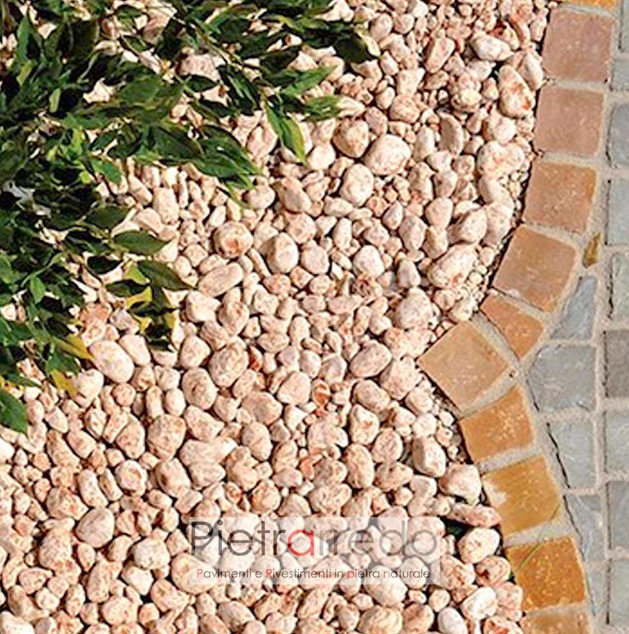 ROSSO VERONA TERRACOTTA pietrisco 16-25mm pietrisco ornamentali giardino pietrisco ghiaia 25kg 