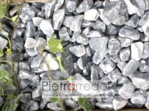 ice blue ciottolo decorative per aiuole e giardini stone garden zen granulato zandobbio prezzo pietrarredo mialno grigio chiaro elegante