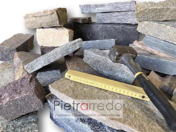 liste e blocchi di pietra a spacco naturale per muri a facciate prezzo costi pietrarredo milano costo