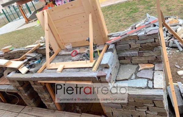 offerta e prezzo pietrarredo milano muro a seccon in sasso pietra lati tranciati senza fuga posa