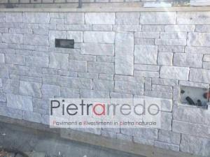 parete rivestita con pietra naturale antiqua pietrarredo milano costo offerta bianca anticata superficie trani chianca