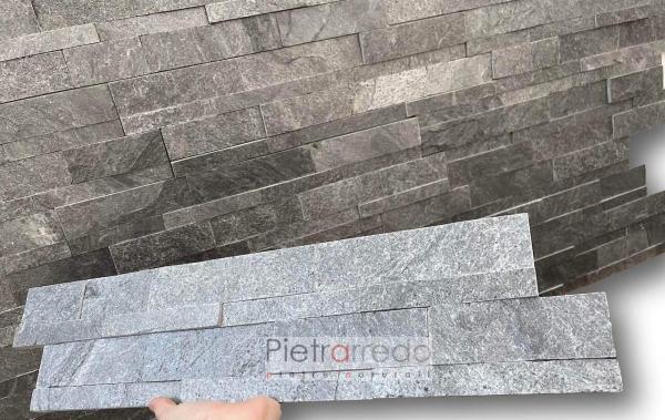 rivestimento murale per facciate in pietra naturale silver grey pannelli decorativi grigio pietrarredo prezzo