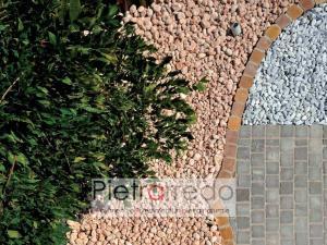 sasso rotondo rosso verona rosa arredo giardino pebbles red pietrarredo price costo milano offerta