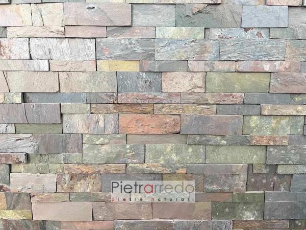 slate milticolor indian autumn pietrarredo price wall cladding stone