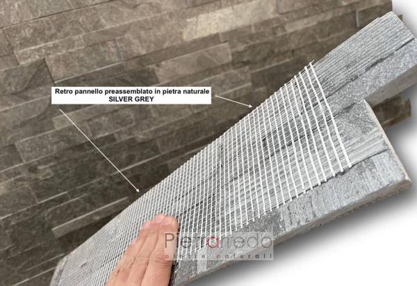 stone cladding pietrarredo on sale price silver grey italy