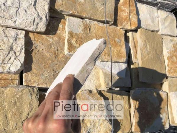 offerta rivestimento placche decorative in pietra naturale retrosegata antiqua scorza trani offerta pietrarredo