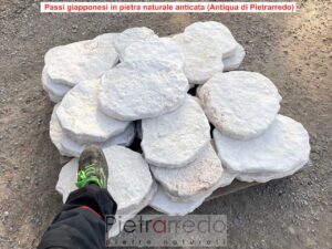 passi giapponesi in pietra antiqua di pietrarredo bianchi white stone speps offert garden on sale