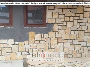 rivestimento in pietra naturale antiqua squadrata retrosegata pietrarredo prezzo per muri e facciate