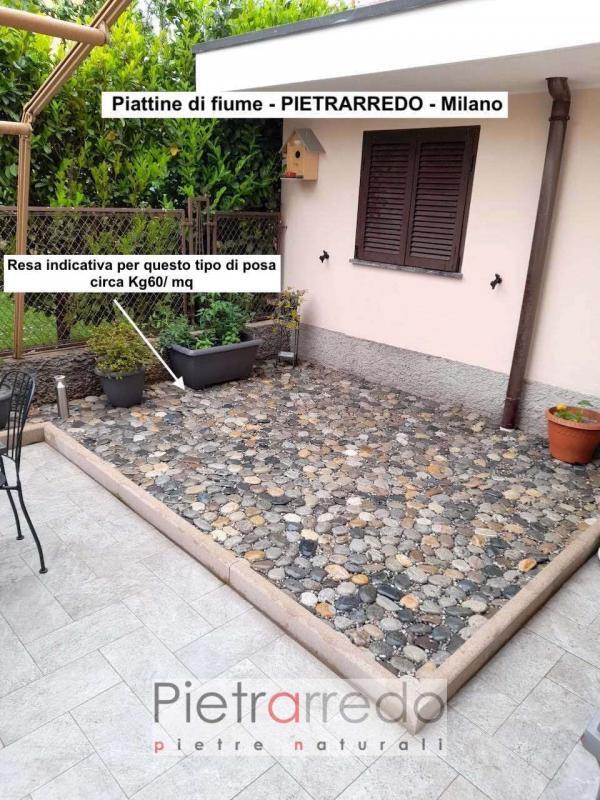 offerta sassi per selciati pietra naturale piatta di fiume river prezzo pietrarredo pebbles price