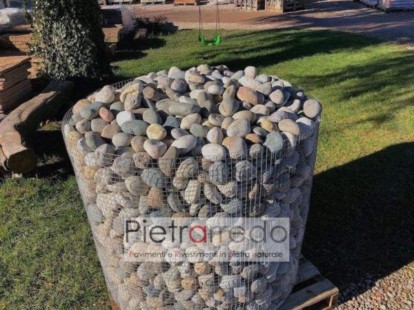 stone garden sassi e ciottoli per arredo giardino roccioso di fiume misto grigio pietrarredo pebbles