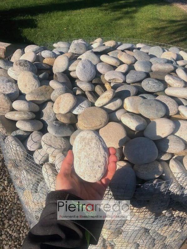 vendita sassi ciottoli di fiume piattine prezzi per pavimenti rivestimenti pietrarredo arredo giardino stone pebbles