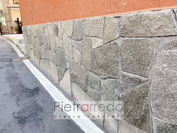 rivestimento pietra zoccolatura casa luserna blu grigio mosaico opus umidità prezzo pietrarredo parabiago