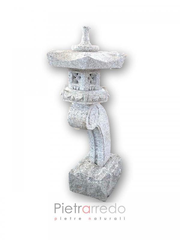 bellissima lanerna giapponese in granito fatta a mano sasso pietra ran kei costo prezzo pietrarredo parabiago