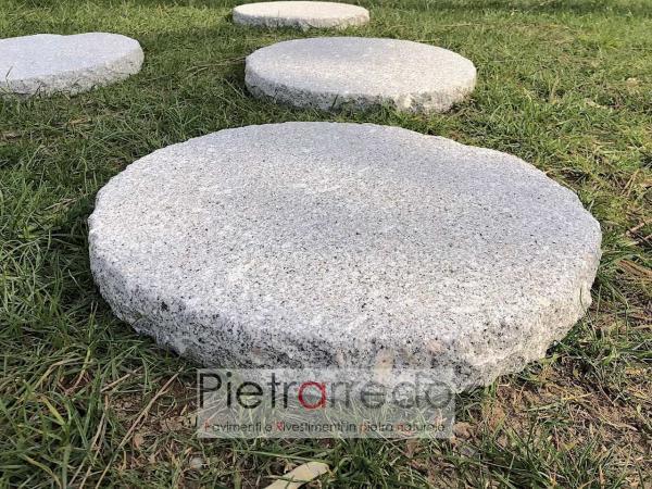 passi giapponesi per giardini in granito pietra vera camminamento steps pietrarredo milano costo