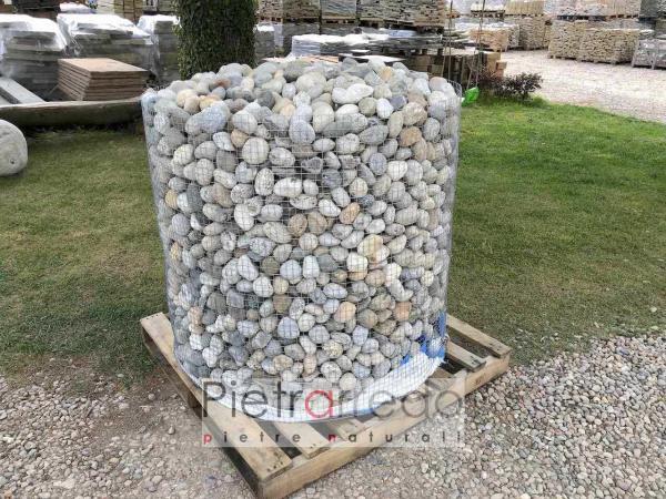 ciottolo di fiume per pavimentazioni esterne decorazioni arredo giardino pietrarredo milano prezzo