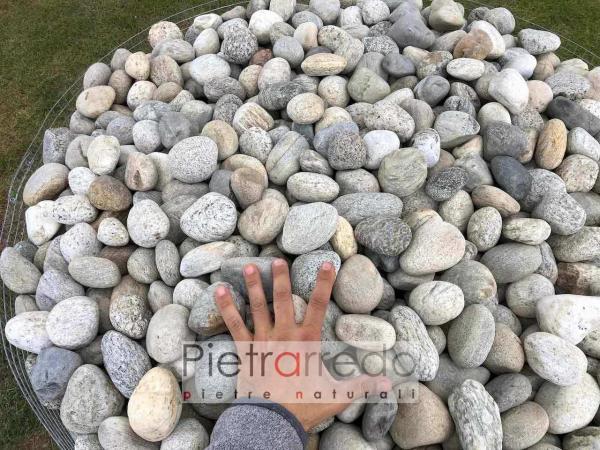 sassi di fiume per decorazioni arredo giardino colore misto pavimenti prezzo offerta