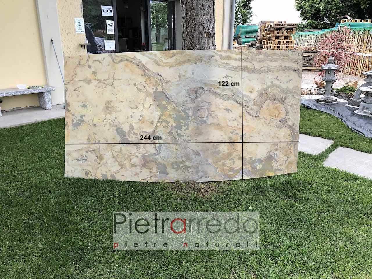 offerta onice foglio pietra trnslucent stone veener autunno pietrarredo milano illuminazione prezzo