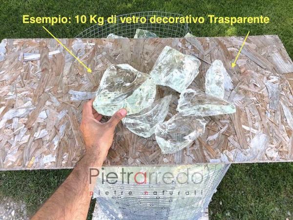 vetro decorativo per arredo giardino glass trasparente pietrarredo prezzi stone garden