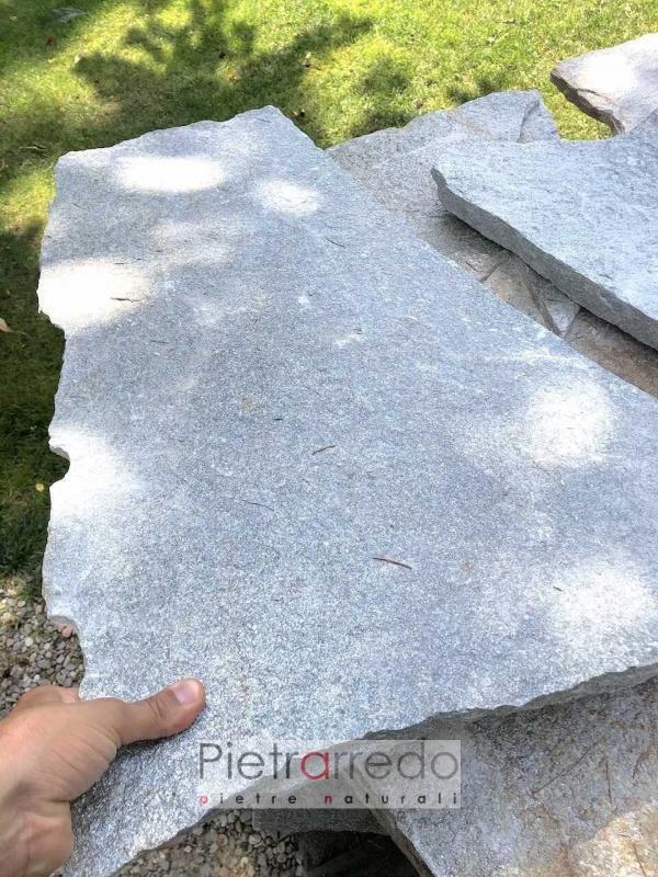 lastre giganti in sasso pietra luserna per camminamenti pietrarredo colore beige grigio prezzo stone garden