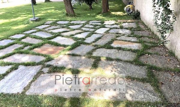 lastre in pietra luserna giganti per giardini gazebo piano piscine stone garden pietrarredo prezzo