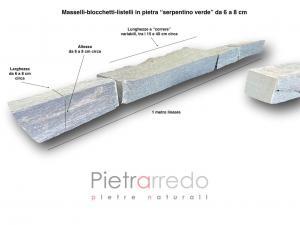 prezzo blocchetti masselli serpentino verde valmalenco pietrarredo milano costo bordure aiuole sasso