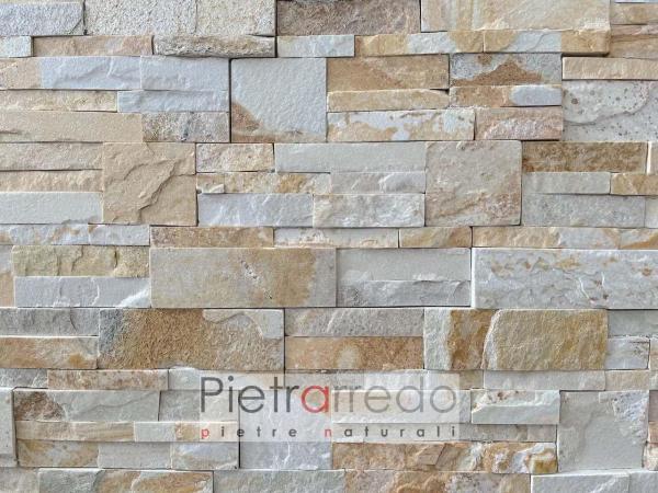 Rivestimento in pietra "QUARZITE GOLD SCOZZESE"