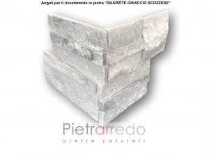 angoli in pietra per quarzite ghiaccio scozzese rivestimento spigoli e muri pietrarredo milano