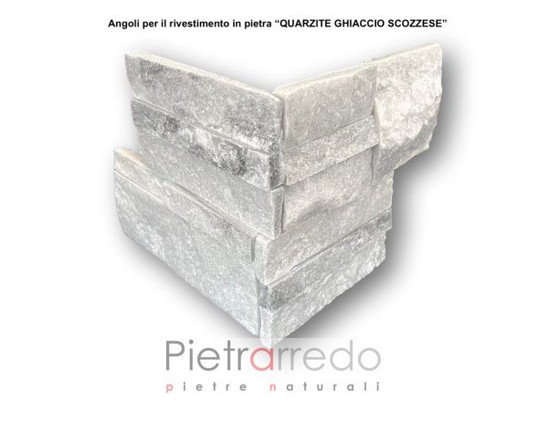 angoli in pietra per quarzite ghiaccio scozzese rivestimento spigoli e muri pietrarredo milano