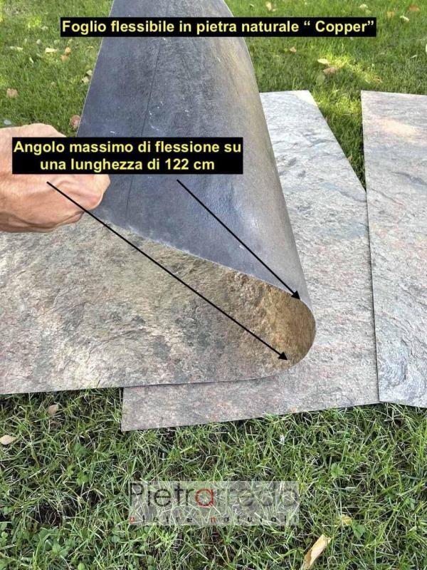foglio flessibile stone sheet copper flex radica formica impiallacciature pietra vera pietrarredo milano prezzo