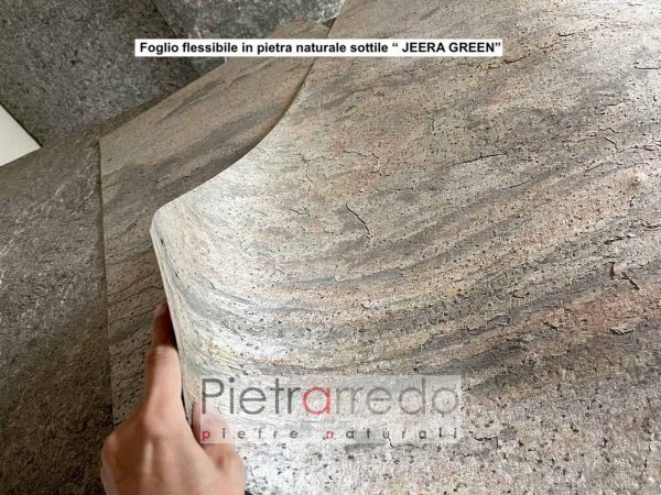 foglio stone veneer jeera green pietrarredo milano pietra per ante pareti e facciate fine