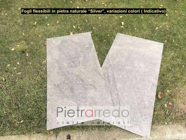 laminati in pietra naturale silver stone veneer pietrarredo milano prezzo