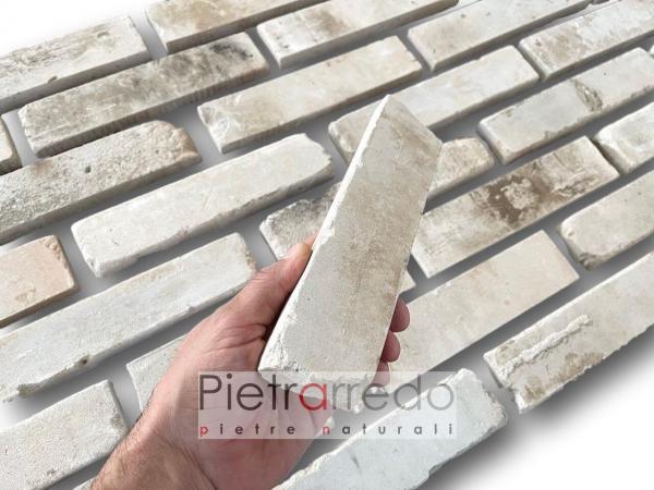 listelli di mattone bianco anticato industriale per rivestimento di muri e facciate pietrarredo prezzo
