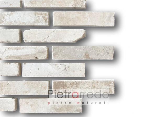 mattoncini bianchi per pareti e muri rivestimento mattone anticato bianco pietrarredo prezzo on sale brick white