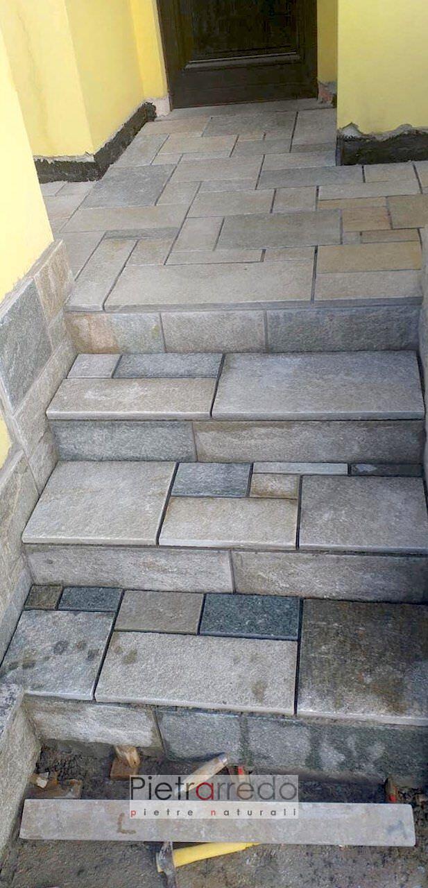 offerta pietrarredo milano pavimento luserna romana scozzese misto prezzo costi antiscivolo