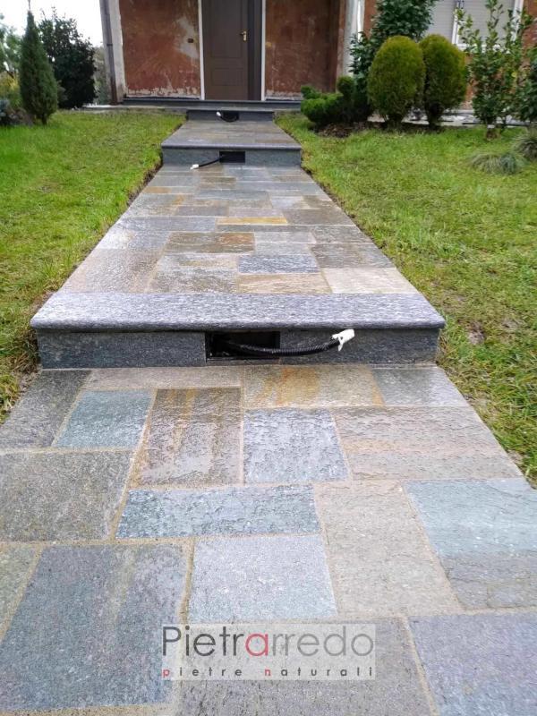 pavimento in pietra pietrarrredo stone garden floor price luserna romana scozzese