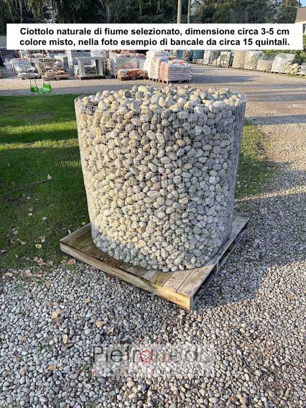 offerta e prezzo ciottolo fiume 30 50 mm grigio misto pebbles pietrarredo offerta prezzo