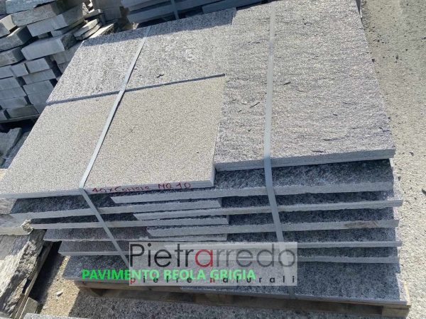 offerta lastre da pavimento esterno in pietra naturale stone grey beola price paving antigelo prezzo costo pietrarredo italy