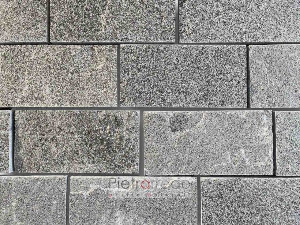 offerta pavimento in pietra vera naturale sasso gneis pietrarredo beola grigia val dossola costo lati segati rettangolare