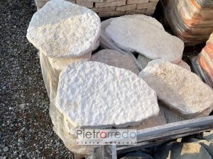 passi giapponesi bianchi in pietra vera naturale anticati giganti pietrarredo stone garden prezzo