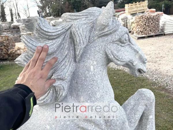 cavallo in granito pietra stona garden animal horse price