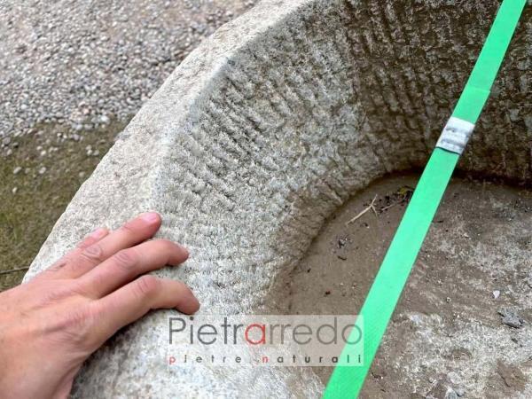 offerta vasca sasso antico vecchio mangiatoia pietra pietrarredo