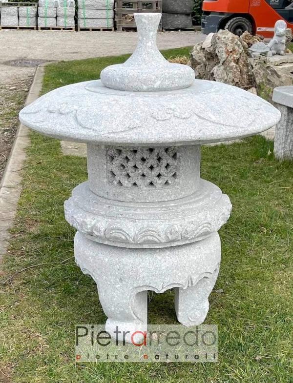 lanterna yukimi maru poietrarredo stone granite lantern offert pietrarredo