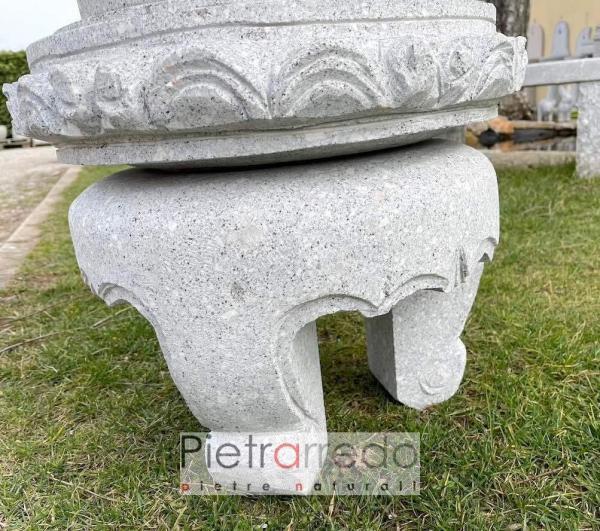 offerta lanterna giapponese per giardini zen granito pietrarredo milano maru yukimi